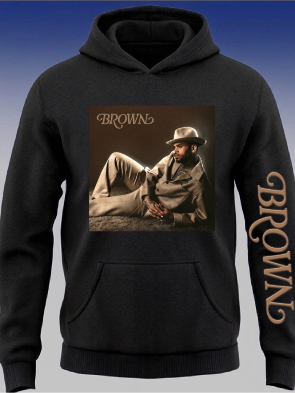 Chris Brown “BROWN” Album Cover Pullover Merch Hoodie S-5XL New 2026